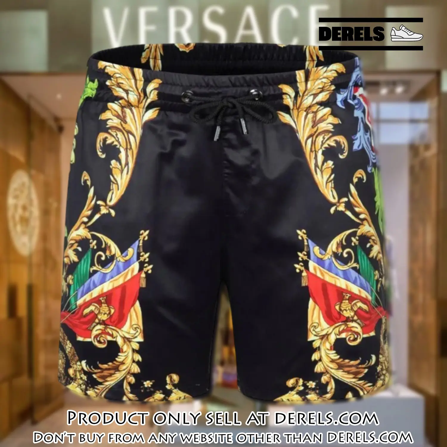 Versace new hot 3d luxury all over print shorts pants for men dr2203284
